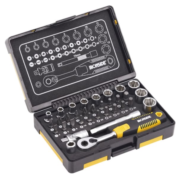 IRONSIDE Steckschlüsselset 1/4" 34-teilig in Kunststoffbox-thumbnail