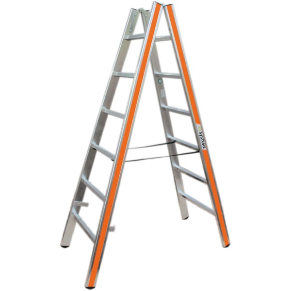 Bockleiter konisch 2 x 5 Sprossen Länge 1.63 m-thumbnail