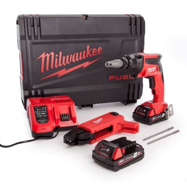 Milwaukee M18 FUEL™ Akku-Trockenbauschrauber mit Magazinvorsatz M18FSGC-202X -thumbnail