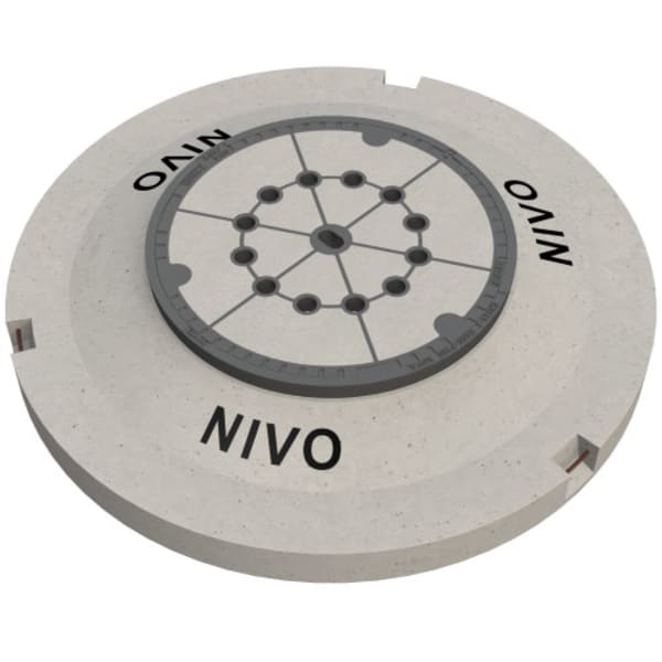 BGS Schachtabdeckung NIVO N490B-130 NW 60 cm GUBE mit Ventilation D400-thumbnail