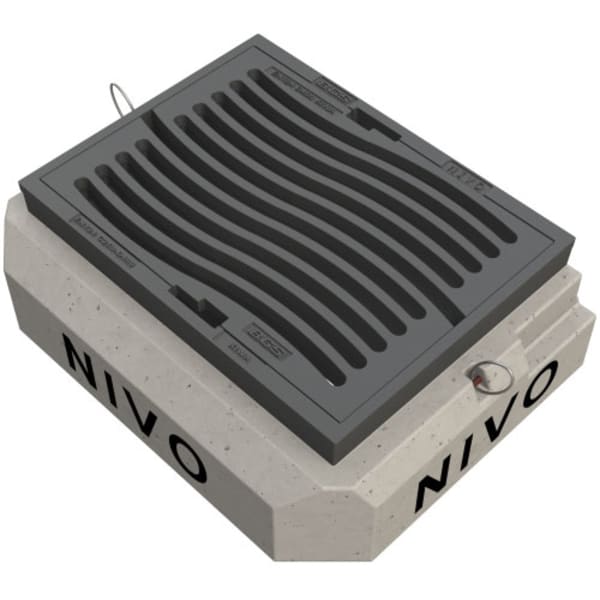 BGS Guss Strassenrost NIVO N680S40 450 x 360 mm D400-thumbnail