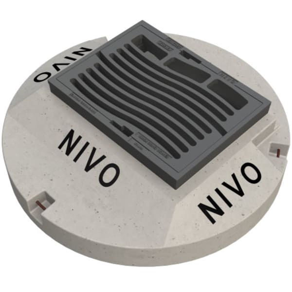 BGS Guss Strassenrost NIVO N690S50 450 x 360 mm D400-thumbnail