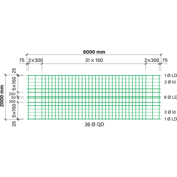 ruwa Z-Matte Z 442.6 B500A 6 x 2 m-thumbnail