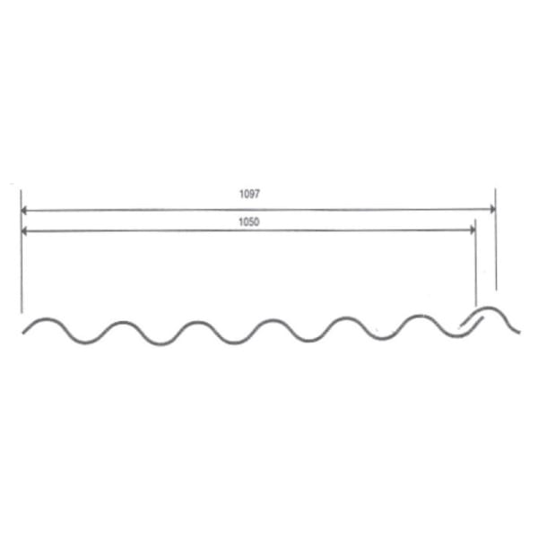 THERMONDA Profil 177/51 kristall Stegplatte 6 mm R 3.50 m L 1.83 m B 1097 mm-thumbnail