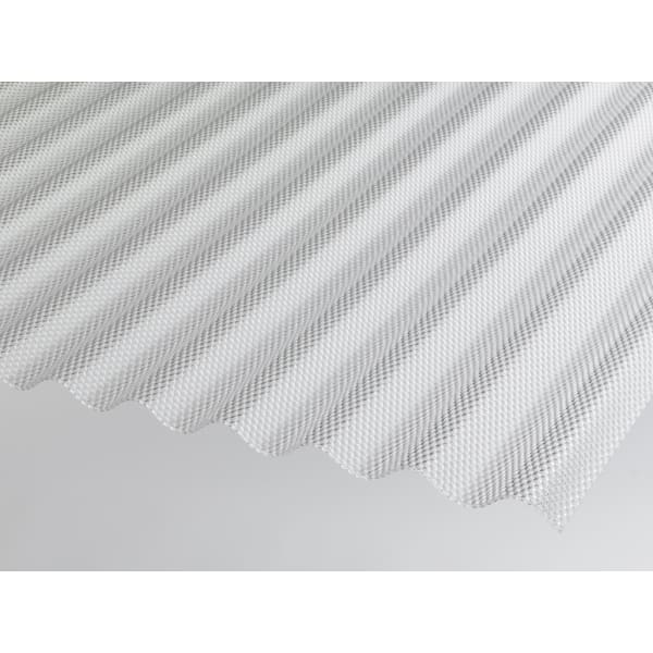 Acrylglas XT Wellplatte 3 mm Wabe glasklar Profil 76/18 L 6000 mm B 1045 mm-thumbnail