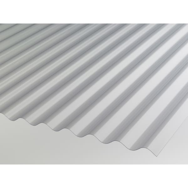 Acrylglas Wellplatte 3 mm glatt glasklar Profil 76/18 L 6000 mm B 1045 mm-thumbnail