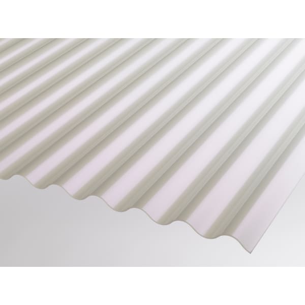 Acrylglas HEAT-STOP weiss Profil 76/18 UV-beständig L 6000 mm B 1045 mm-thumbnail