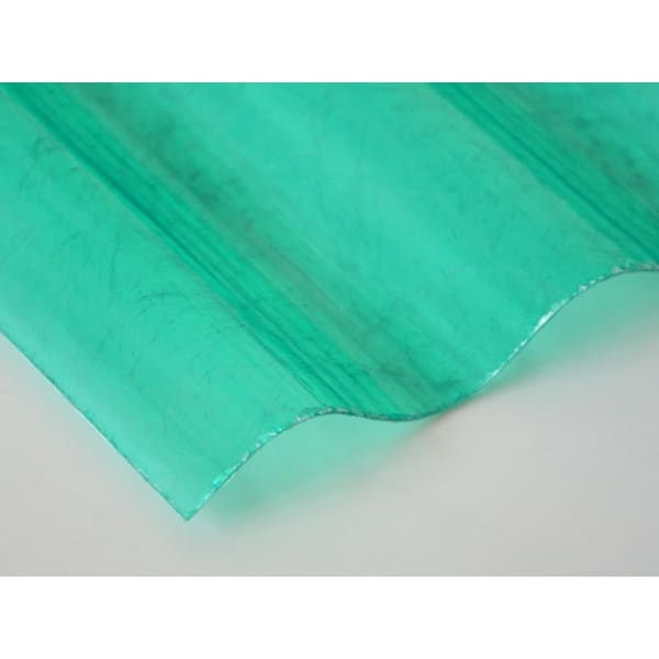 POLY-CLAIR Wellplatte grün lichtdurchlässig Profil 76/18 520 g L 6 m B 900 mm-thumbnail