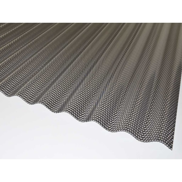 QUALEX Wellplatte ULTRA-RESIST 76/18 Wabe anthrazit Stärke 2.8 mm 7 m B 1045 mm-thumbnail