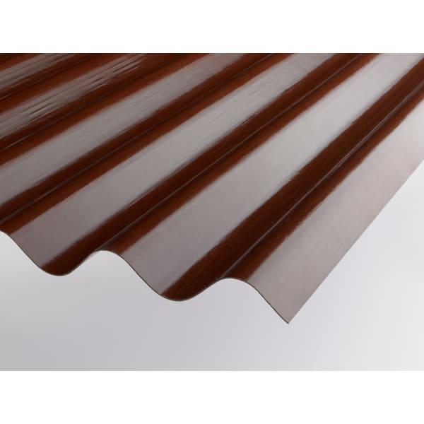 POLY-CLAIR Wellplatte braun Thermoforte Profil 177/51 L 7.5 m B 920 mm-thumbnail