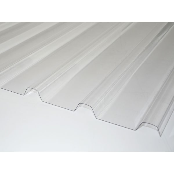 QUALEX Trapezwellplatte glasklar Profil SP 41 beidseitig vergütet L 10 m-thumbnail