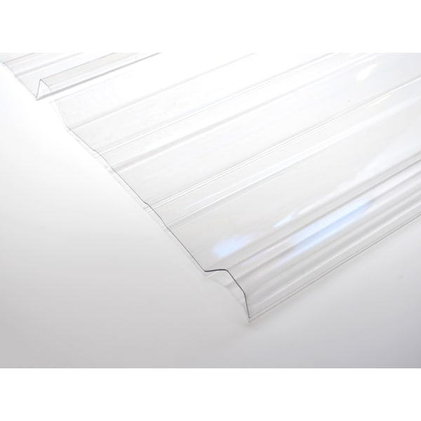 QUALEX Trapezwellplatte glasklar Profil 3*333*39 beids.vergütet L 12 m-thumbnail