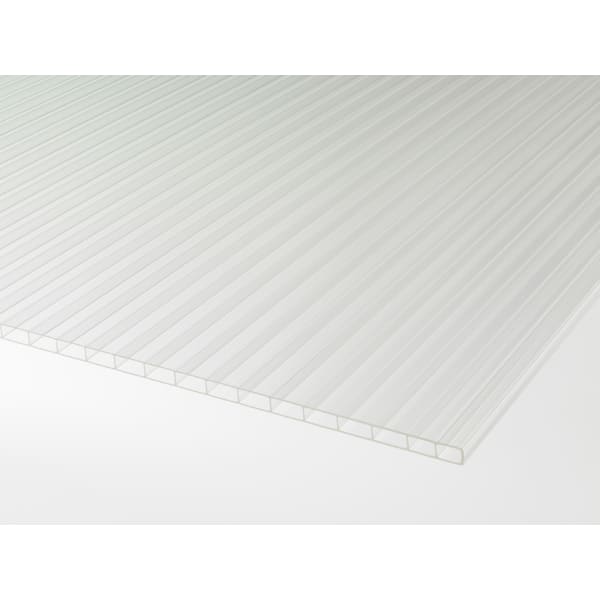 Polycarbonat Doppelstegplatte 16 mm Kristall 6.00 x 1.20 m -thumbnail