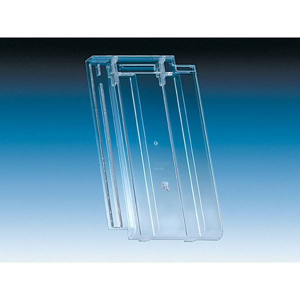 Acrylglas-Ziegel für Muldenziegel / KL 222 L 425 mm B 254 mm-thumbnail