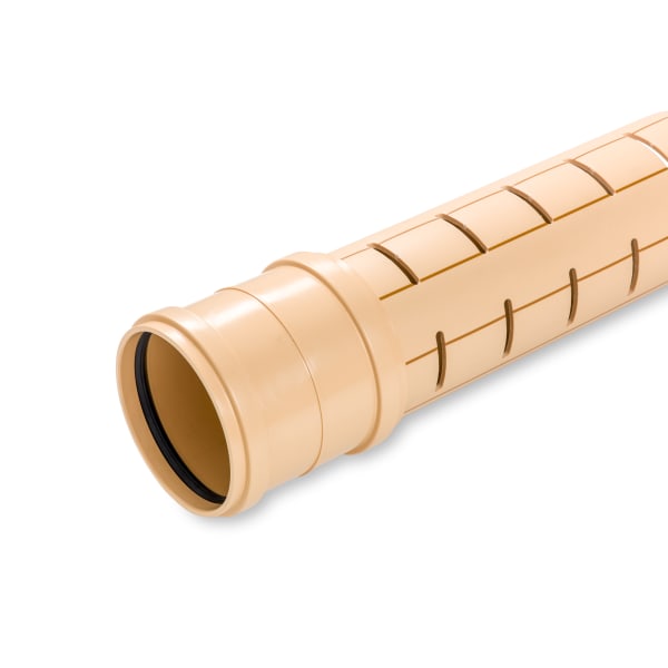 Streng PP M-Sickerrohr geschlitzt 120° SN8 Ø 400 mm 6 m     -thumbnail