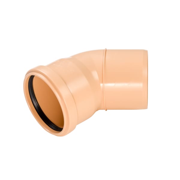 Streng PP Bogen SN8 (SN12) Ø  400 mm 45°  -thumbnail