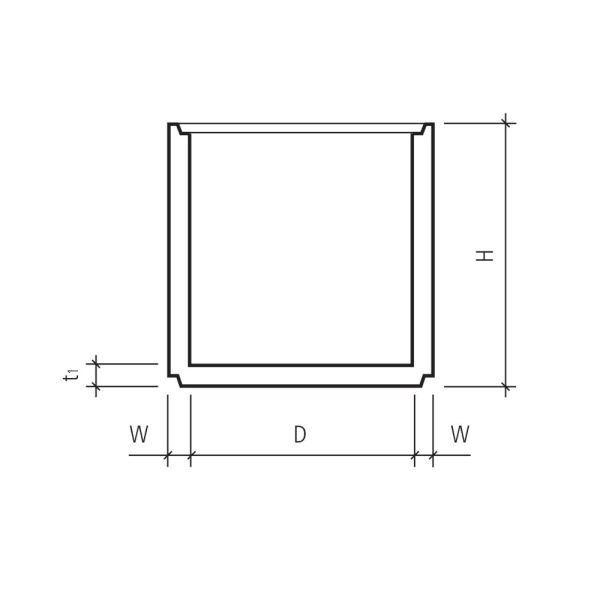 Beton Rohr mit Boden 200 cm 80 cm W12-thumbnail