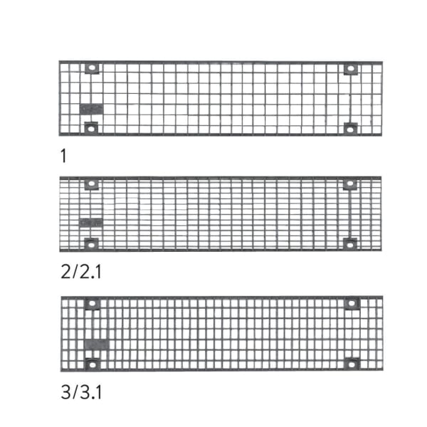 BIRCOsir Gitterrost NW 150 Typ 3 verzinkt E600 verschraubt L 1000 B 236 H 30 mm-thumbnail
