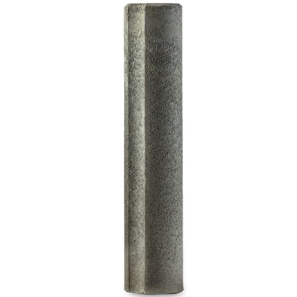 Palisade rund grau glatt gefast mit Kehlung leicht konisch D 20 H 100 cm-thumbnail