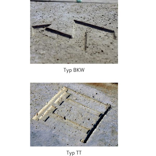 Kabelschachtabdeckplatte Typ TT A15 L 120 B 27 H 9 h1 8 cm -thumbnail