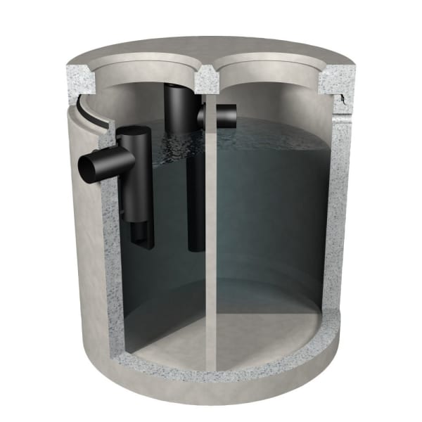 friwa-sep Kompaktanlage MA/STB Typ 3.A Abscheider Ø 1500 H 1830 d1 600/600 mm-thumbnail