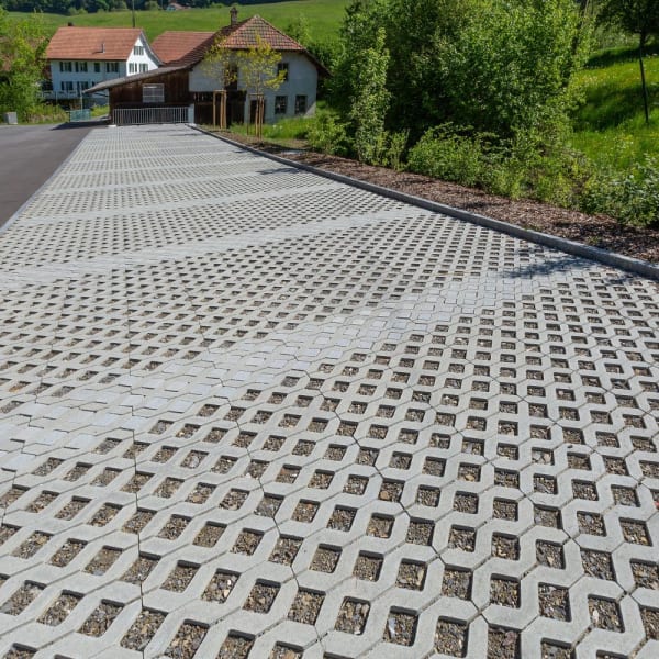 GRISON Füllstein zu Rasengitterstein grau glatt L 8 cm B 8 cm H 10 cm -thumbnail