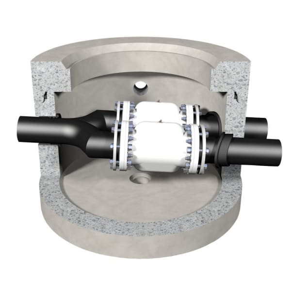 friwa-fix Umlenkschacht ULS NW 150 Typ 2b inkl. Steuerung Ø 1000 H 750 mm-thumbnail