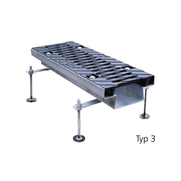 BIRCO Stellfuss Typ 2 für Rinnen NW 150/200 L 120 mm B 480 mm H 300 mm -thumbnail