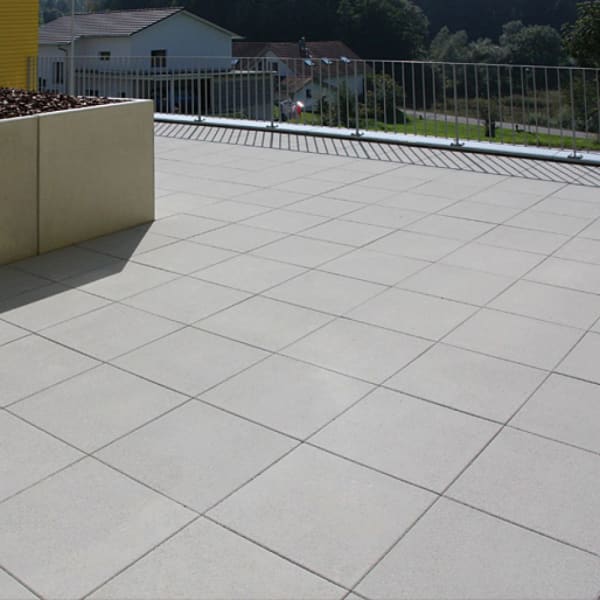 PARCO SELECTION Gartenplatte grau glatt gefast L 40 B 40 H 4 cm HW 16  -thumbnail