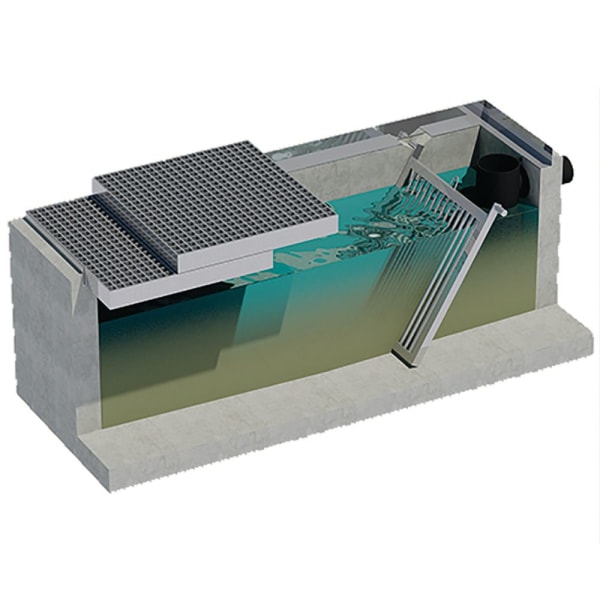 friwa-sep Schlammgrube SG Stahlträgerabdeckung HEM 140 D400 B 1050 H 160 mm-thumbnail