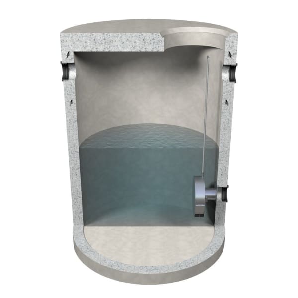 friwa-rec Abflussregler-Wirbeldr. ARRD Typ 60 Ø 2500 H 2330 d1 600 W 120 mm-thumbnail