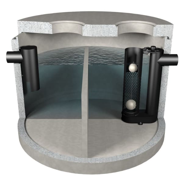 friwa-sep Kompaktanlage SF/MAS NG 30 Abscheider Ø 3000 H 2200 d1 800 W 140 mm-thumbnail