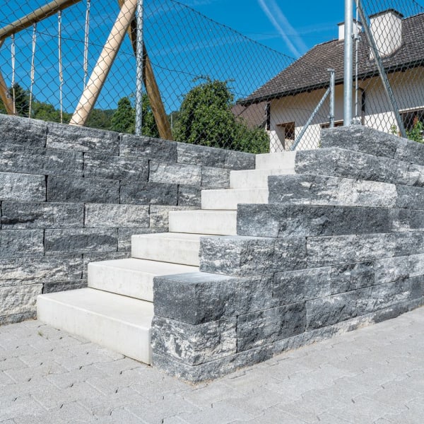 VERZASCA Blockstufe 1-seitig gespalten grau marmoriert L 112 B 44 H 15 cm-thumbnail