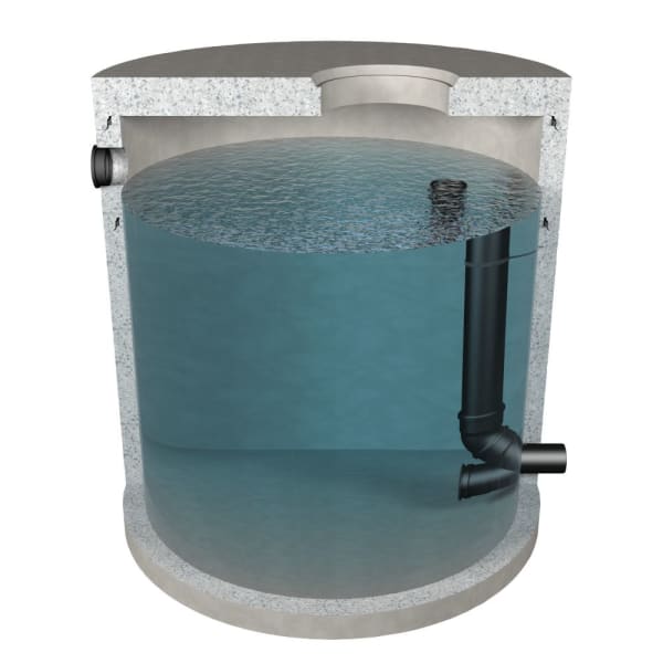 friwa-rec Retentions-/Drosselschacht Typ 8 Ø 2500 H 2330 d1 600 W 120 mm-thumbnail