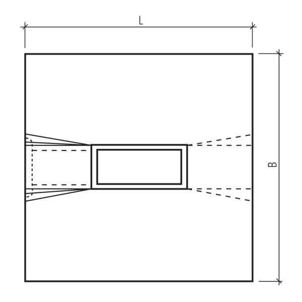 SECURRO Autobahnrinne Schachtrahmen für Rinne C250 / D400 L 1300 B 1300 H 430 mm-thumbnail