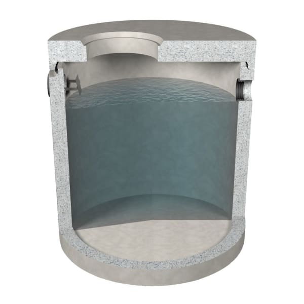 friwa-fat Schlammfang Typ 150.20 Ø 1500 H 1830 d1 600 W 120 mm-thumbnail