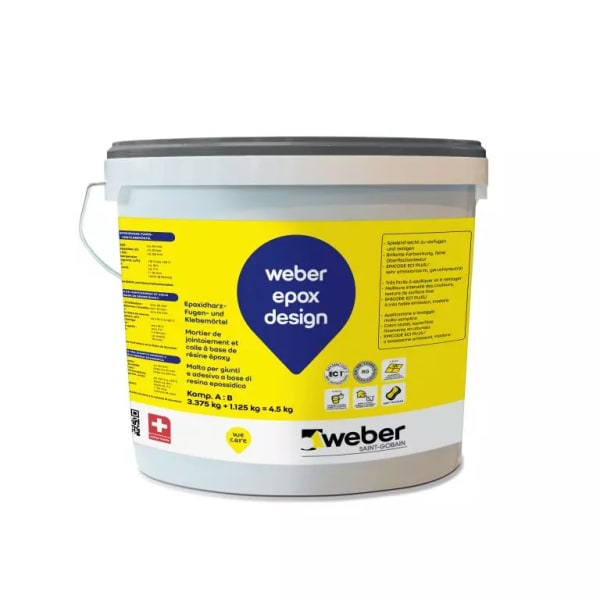 Weberepox design Epoxidharzmörtel Silbergrau 1,5 kg-thumbnail