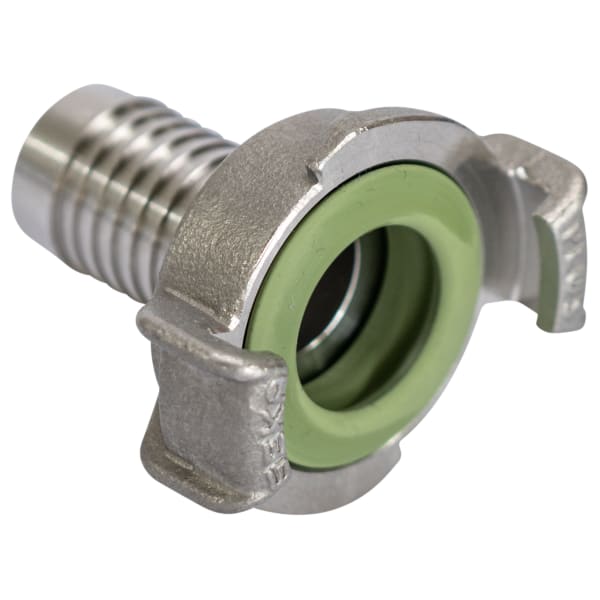GEKA plus Chromstahl 32 mm Schnellkupplung mit Stutzen Viton Dichtung-thumbnail