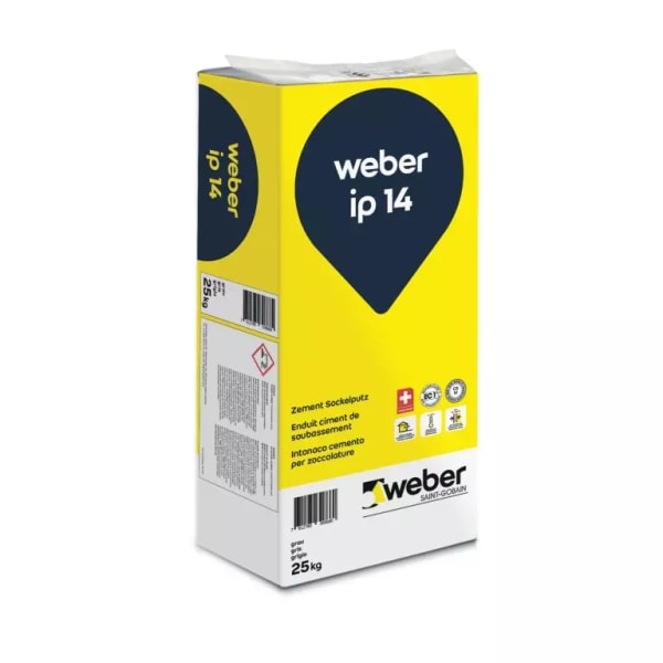 Weber ip 14 Zement-/Sockelputz 25 kg-thumbnail