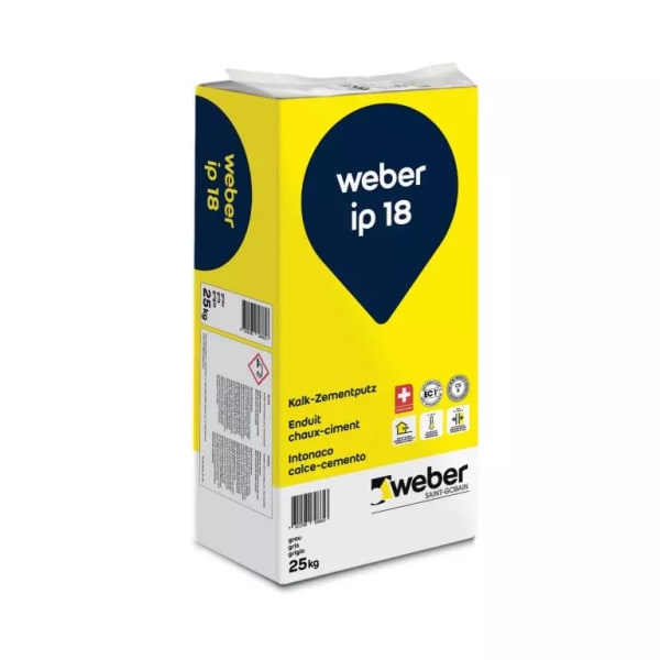 Weber ip 18 Kalk-Zement-Grundputz 25 kg-thumbnail