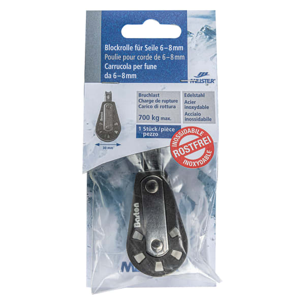 MEISTER Blockrolle Inox ø 30 mm für Seile 6-8 mm-thumbnail