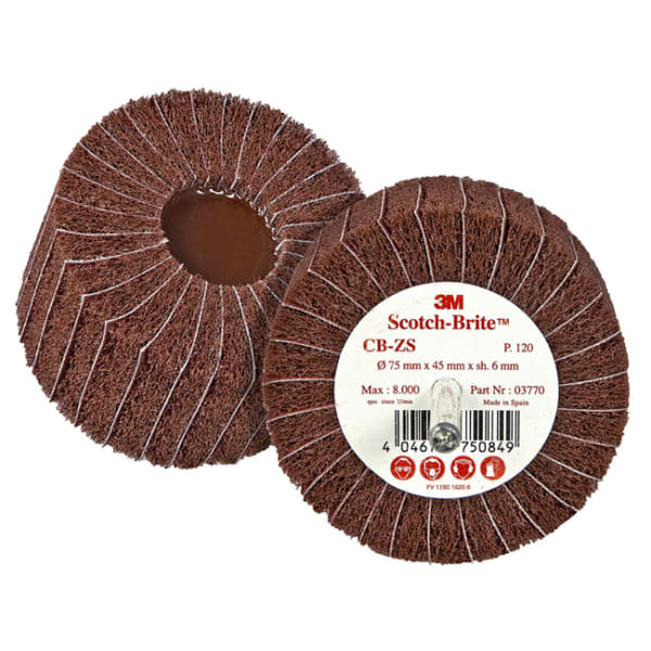 SCOTCH-BRITE Lamellenbürste CB-ZS ø 100 mm 45x6 mm K120-thumbnail