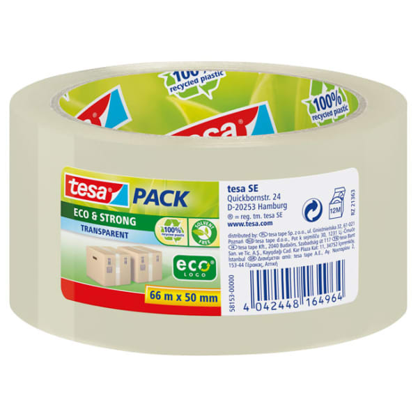 TESA Packband Tesapack Eco & Strong 50 mm 66 m transparent-thumbnail