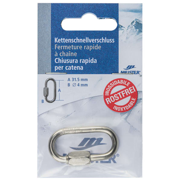 MEISTER Rapid-Kettenglied Chromstahl ø 4 mm 31.5 mm blank-thumbnail
