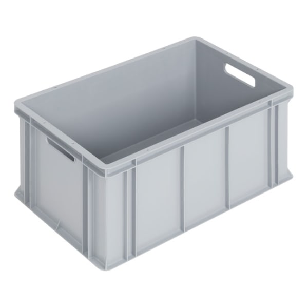 WEZ Stapelbehälter ohne Deckel 600x400x266 mm grau-thumbnail