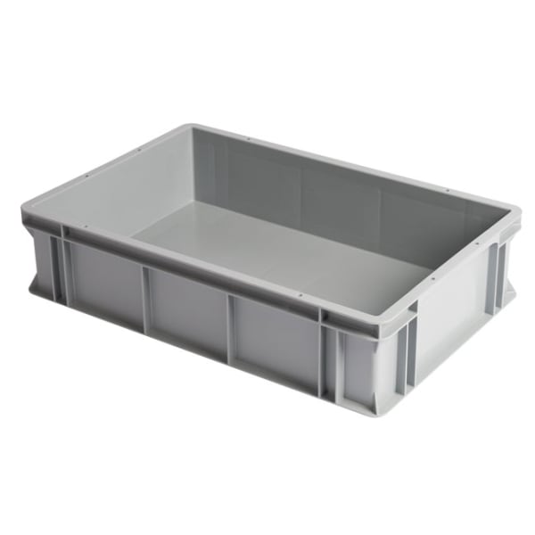 WEZ Stapelbehälter ohne Deckel 600x400x320 mm grau-thumbnail