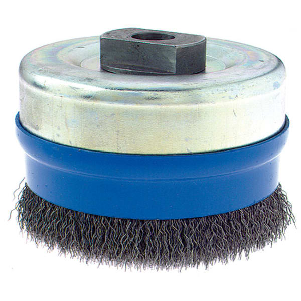 ZEINTRA Topfbürste mit Stützring 318G Stahl 100x0.4 mm-thumbnail