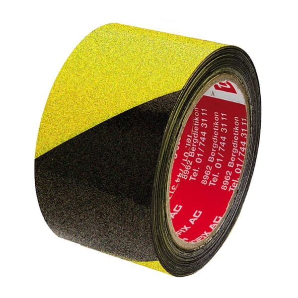 TESA Warnband Gewebe 50 mm 25 m schwarz/gelb-thumbnail