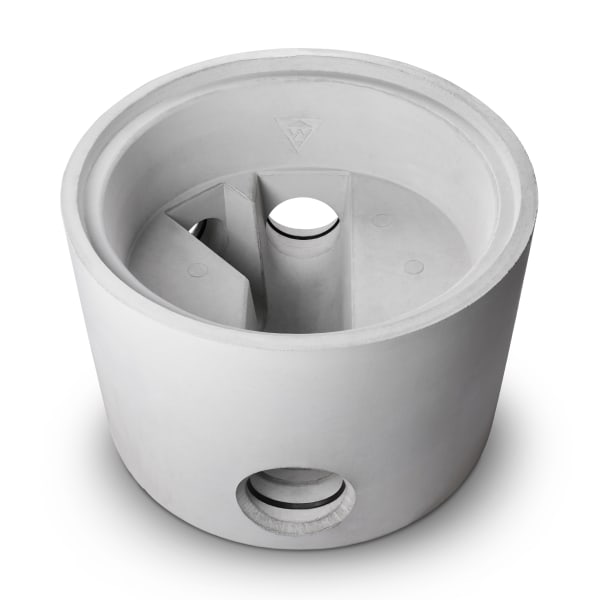 Wyss Normschacht Typ 2 Ø 700 Rinne 200 mm S.rechts 150/45°-thumbnail