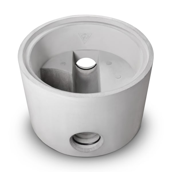 Wyss Normschacht Typ 4 Ø 1000 Rinne 250 mm S.rechts 250/90°-thumbnail